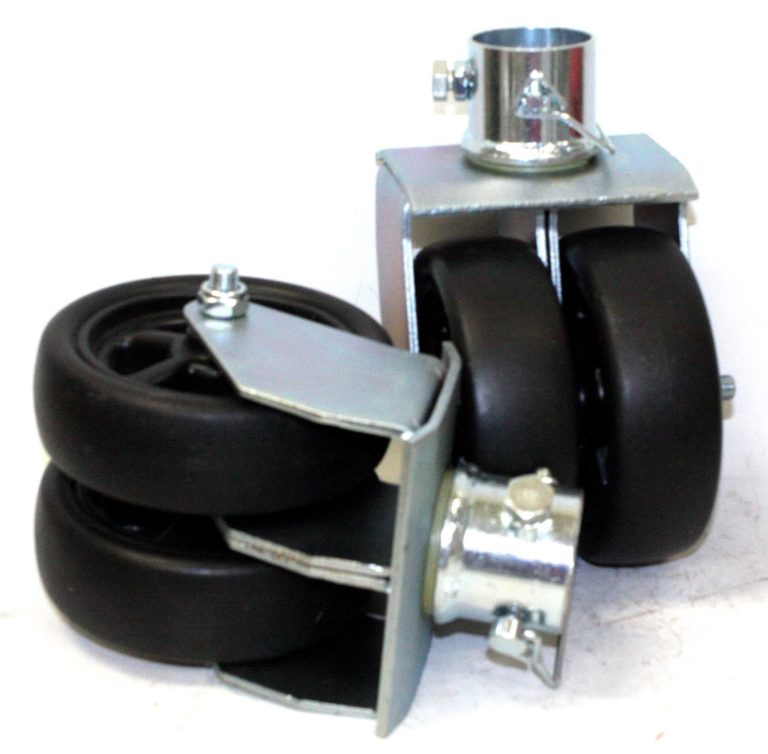 1 Pair Swivel Caster Dual Trailer Jack Wheel Caster 2000lbs