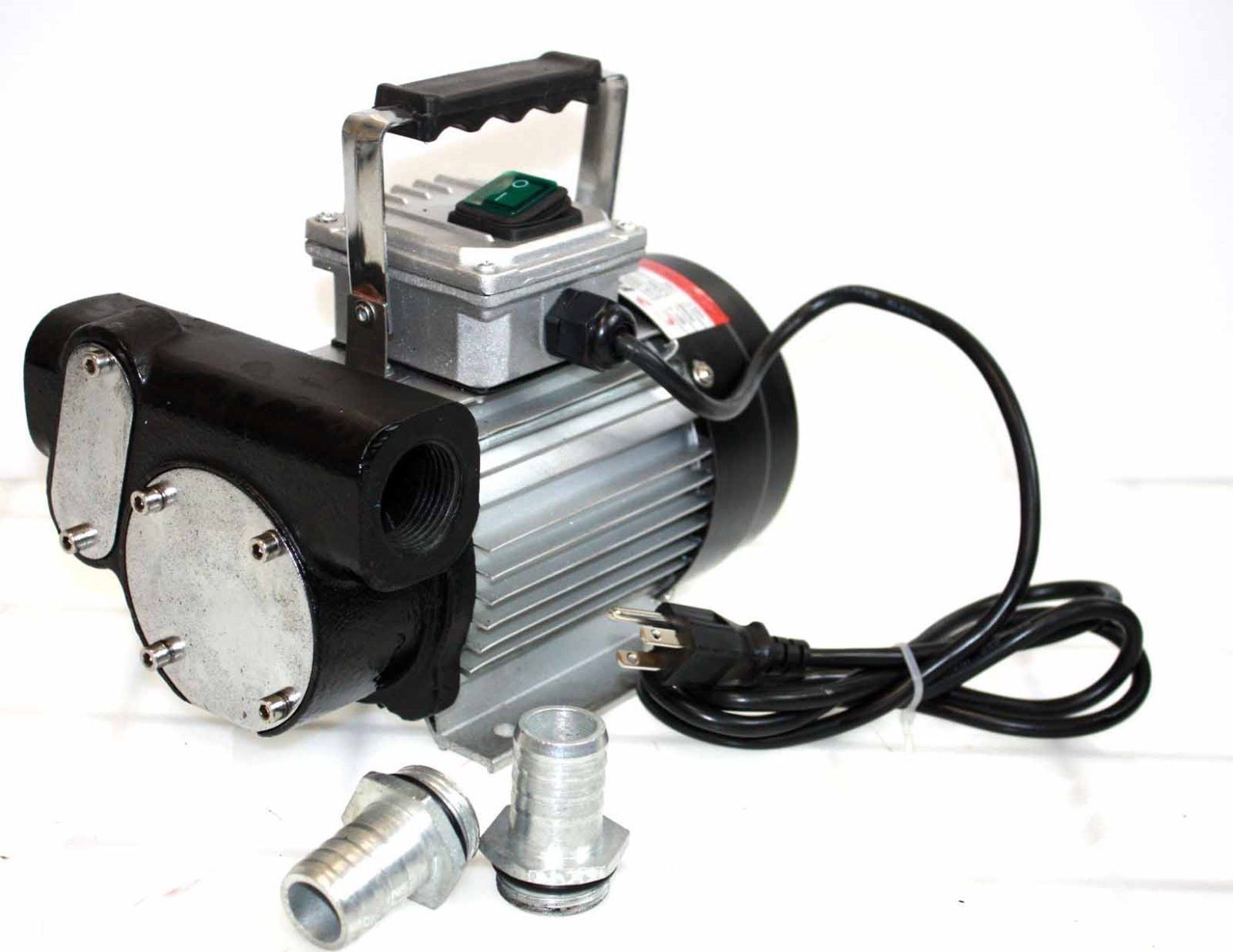 110v AC 16GPM Oil Transfer Pump Kit Fuel Diesel Biodiesel w/Digital Nozzle Hose 