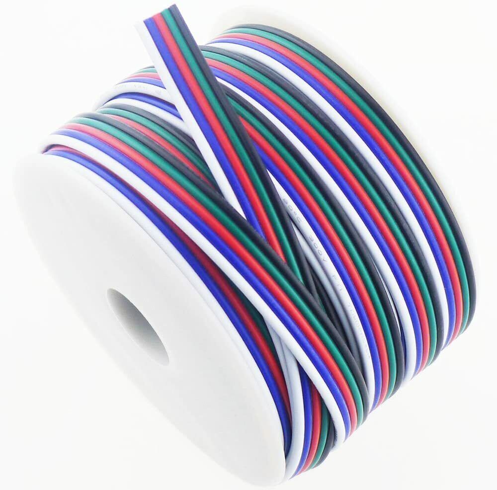 EPOWER 30ft 18AWG Speaker Wire – Full Copper Paired Wire For LED Strips & Speakers