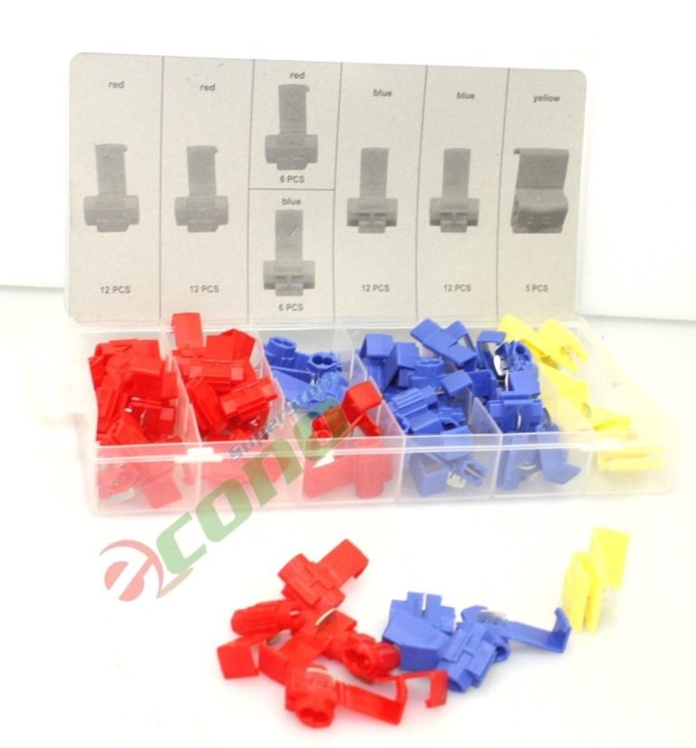 65 Pc Quick Splice Wire Connector Assortment Pro Electrician Tools Econosuperstore 