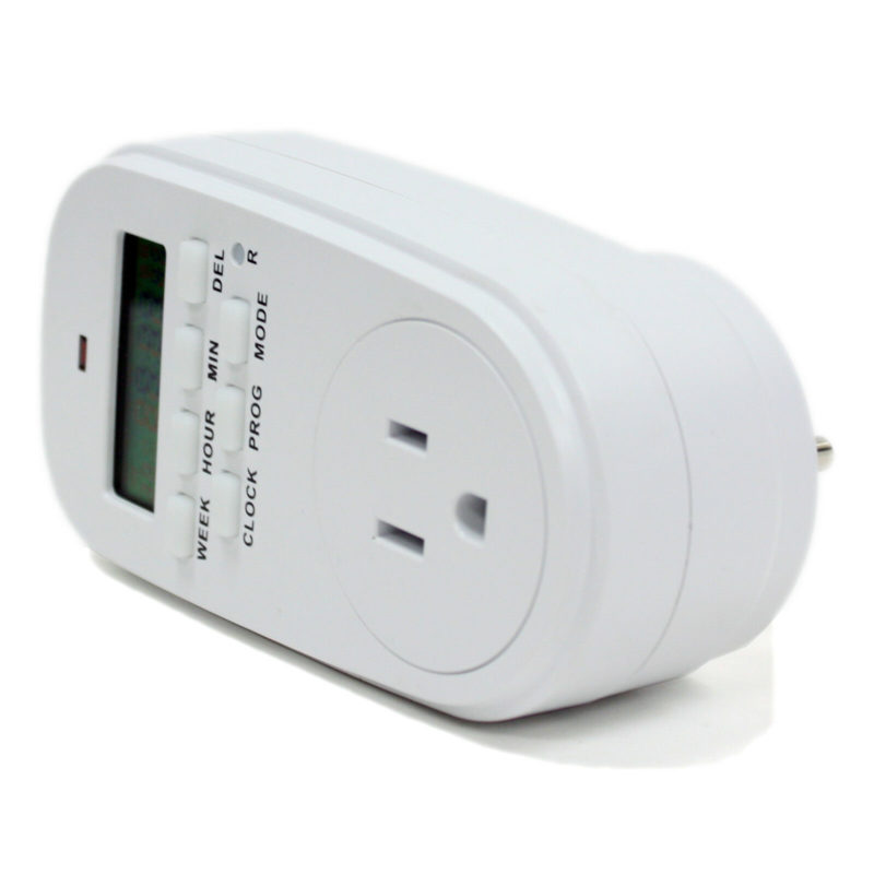 7 Day Digital Timer Wall Plug Socket Control Weekly Programmable Switch ...