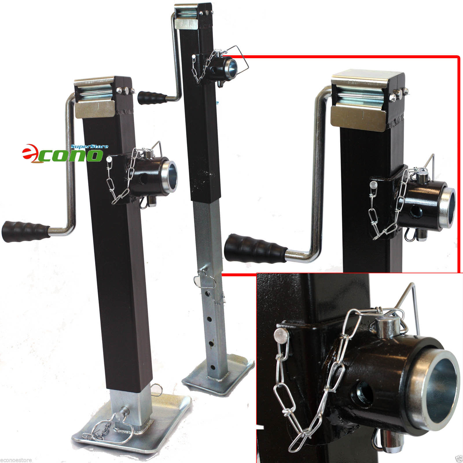Details about   HEAVY DUTY 8000LB MOUNT TRAILER JACK KIT SIDEWIND ADJUSTABLE TUBE TOWING HAULING