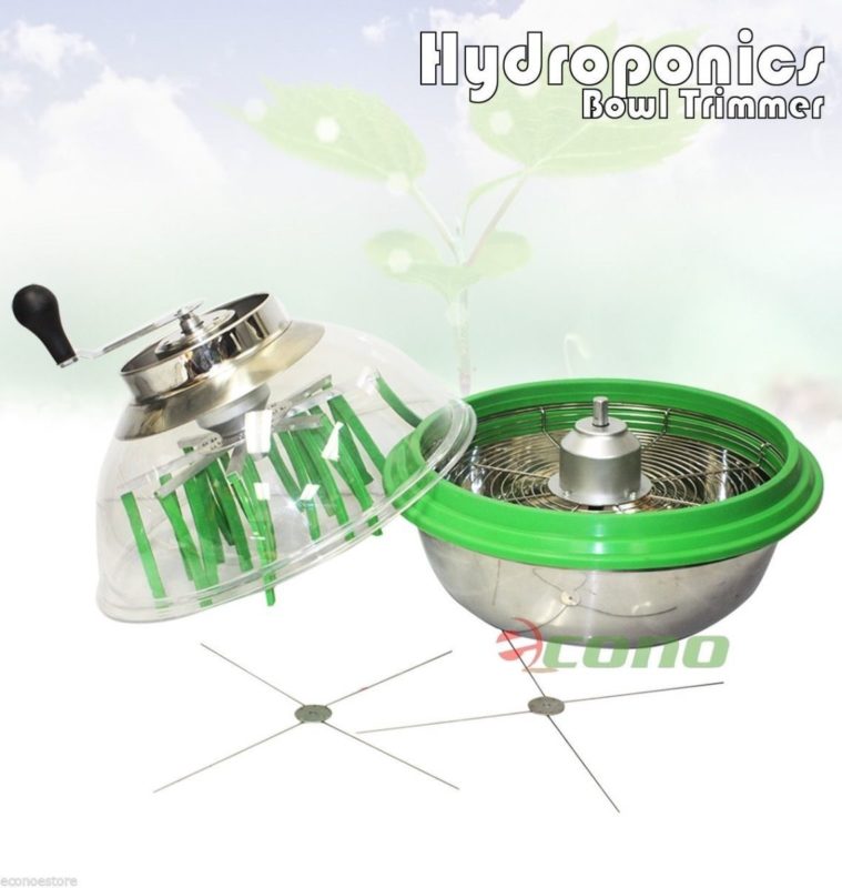 Clean Cut leaf Trimmer Pro16" Stainless Bowl Trim Bud Flower Twigs Spin Trimmers EconoSuperStore