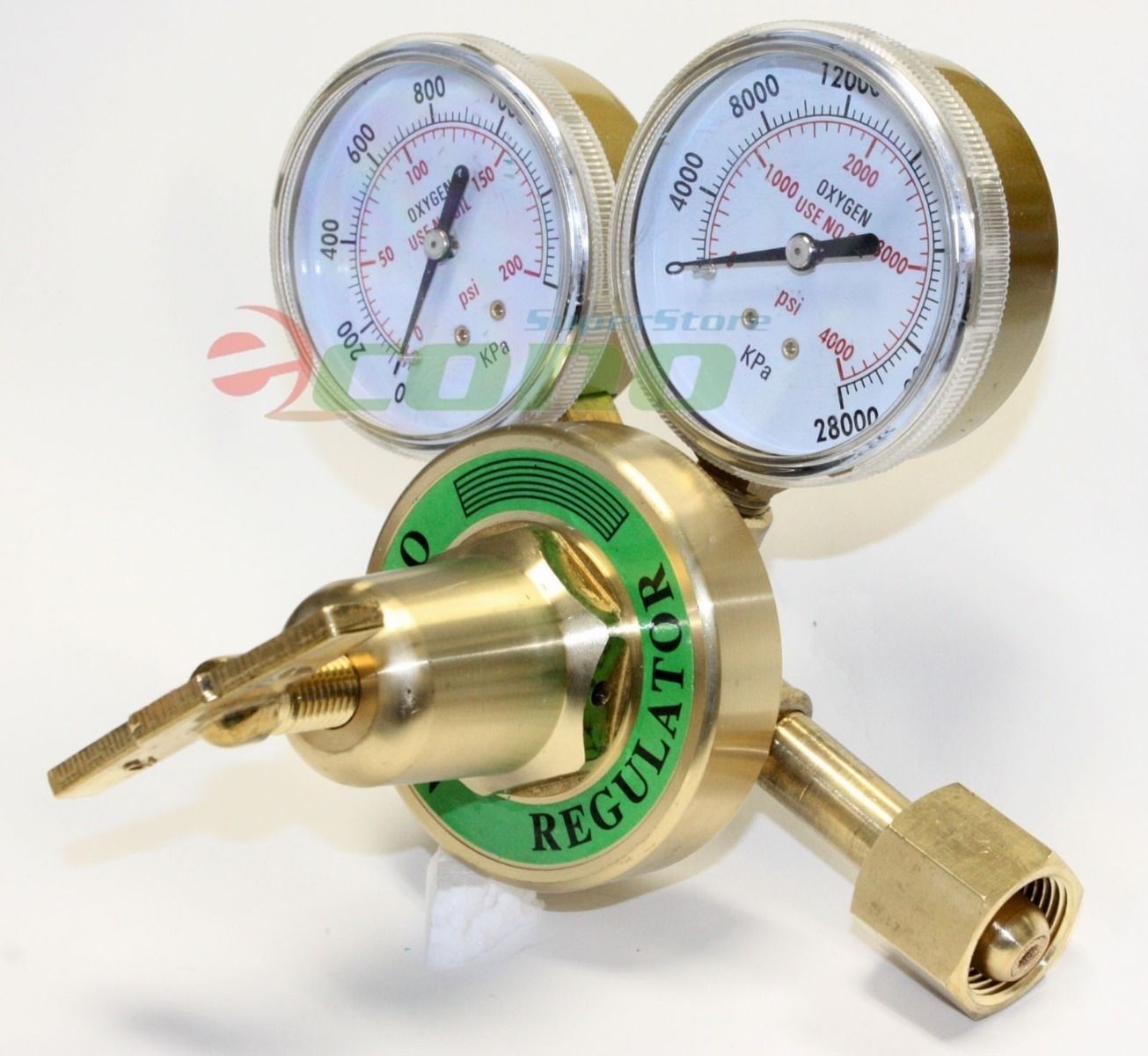 Rear Mount Acetylene Gas Welding Regulator Pressure Gauge – Brass – Victor Style – WX 13665