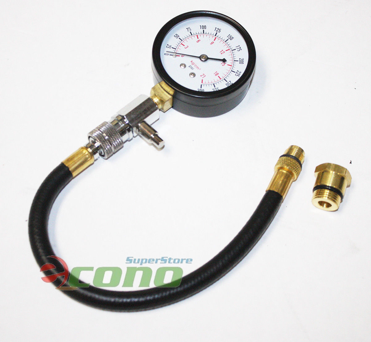 2-3/4" Tester Gauge Check Pressure Flex-Drive Compression 0-300PSI Tester Gauge 