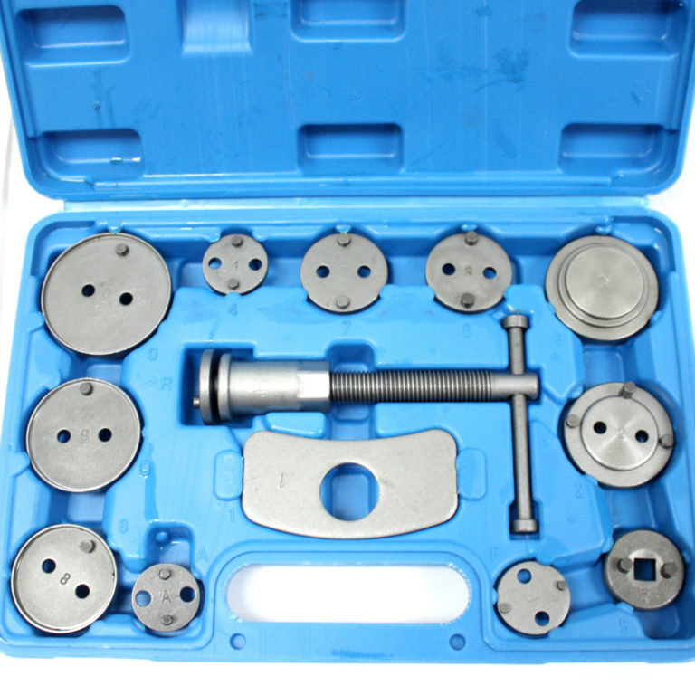 13 pc Brake Disc Piston Push Wind Back Pad Compressor Universal Caliper