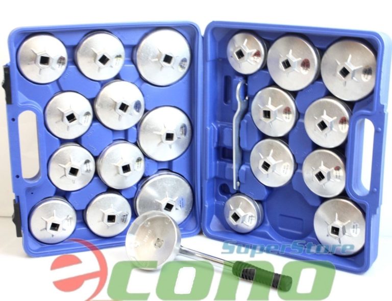 23pc Aluminum Alloy Cup Type Oil Filter Cap Wrench Socket Removal Set 1