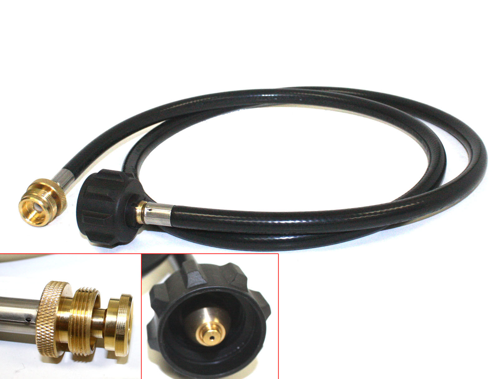 Propane Hose And Adapter High Pressure 5 Ft Replacement Part Grill New 