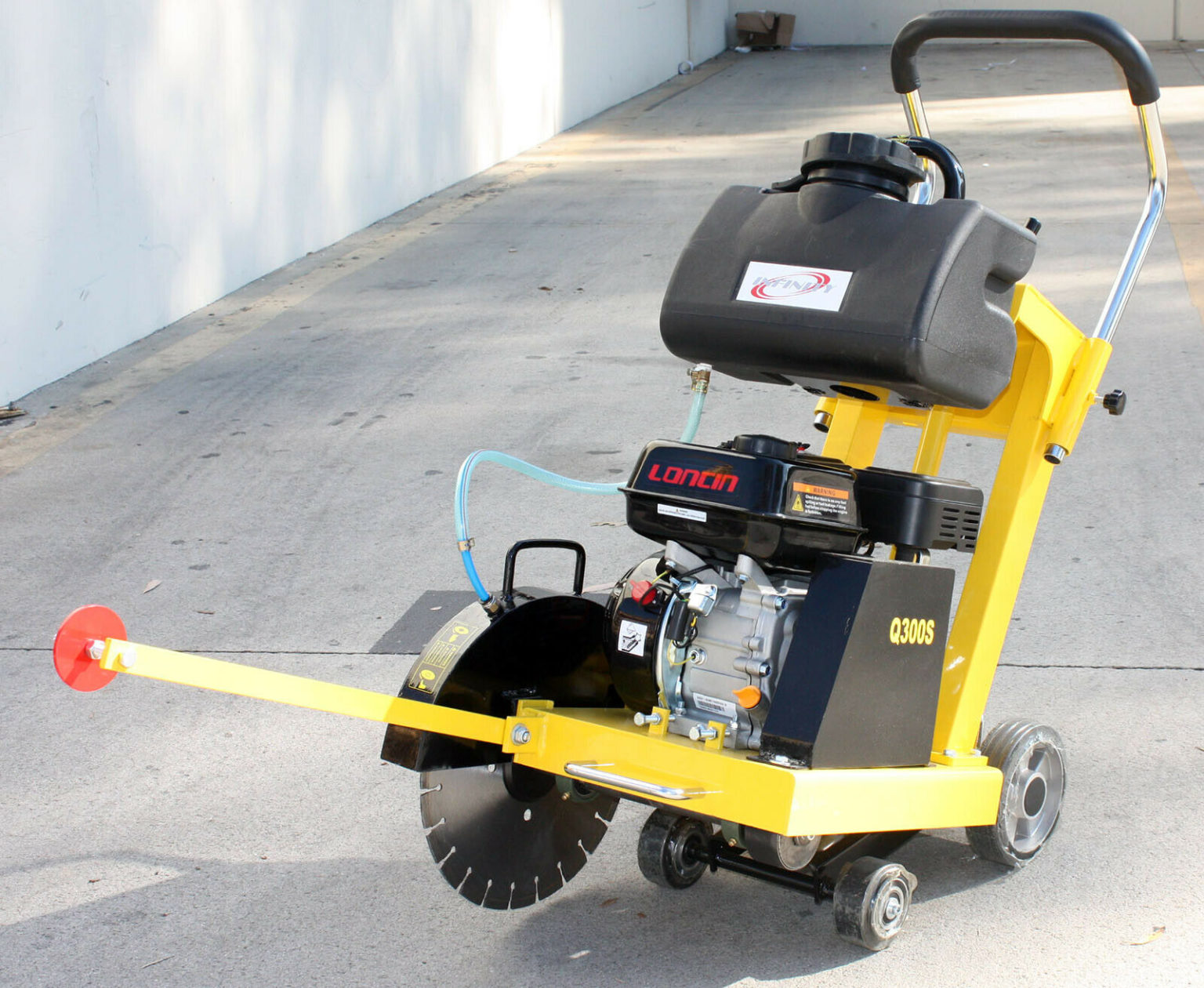 6.5 HP 196cc Gas Power Walk Behind Floor Concrete Cement 14" Cut Off ...