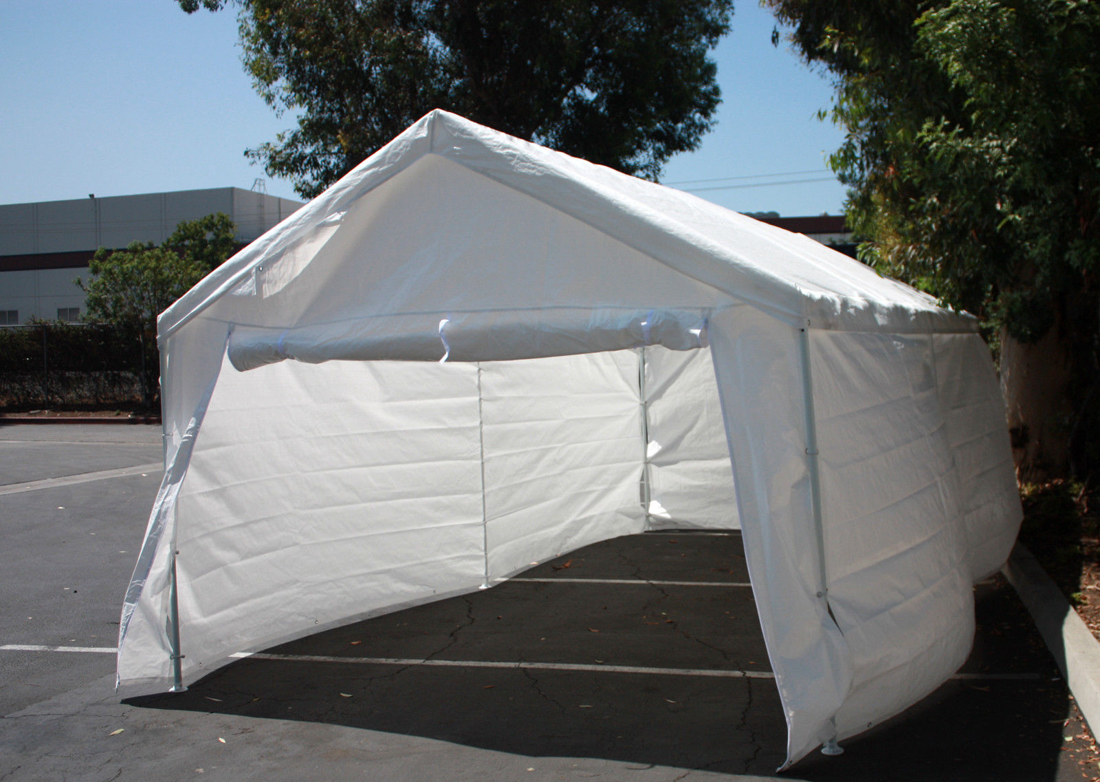 Garage Canopy Side Wall Kit ONLY 10 x 20 Tent Portable White Car Shelter Carport 