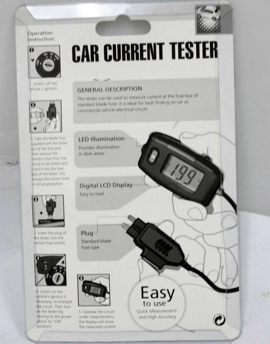 30AMP CIRCUIT CURRENT TESTING FREE FAULTY CAR FUSE BUDDY TESTER