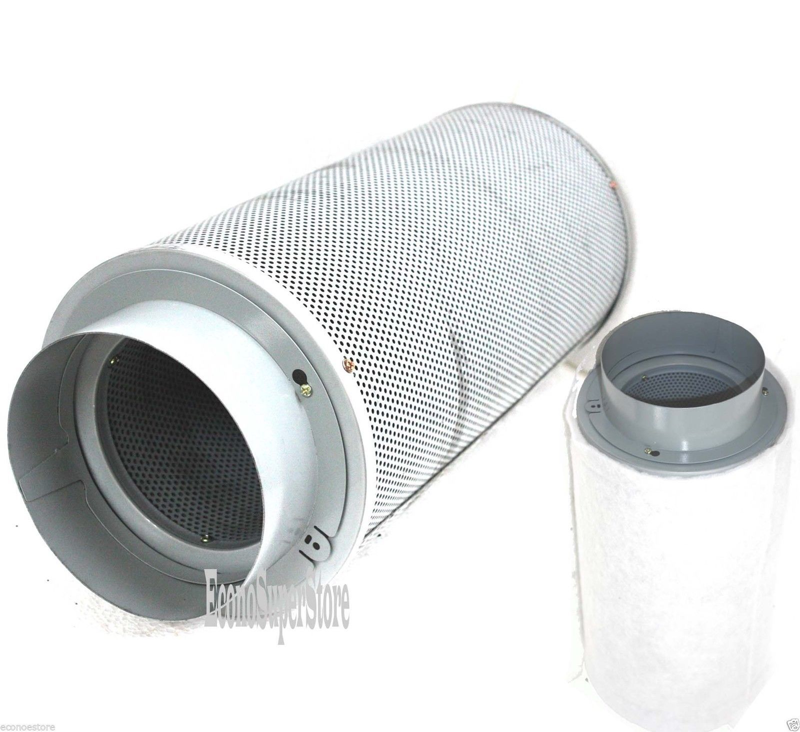 4" 6" 8" Hydroponics Air Carbon Charcoal Filter Odor Control Scrubber Inline Fan 