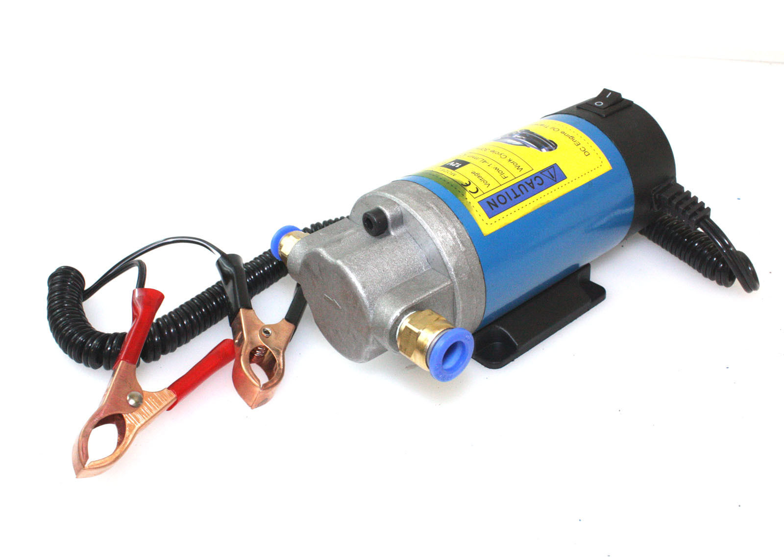 Miniature 12V Petrol Oil Fluid Extractor Pump For Transfer Engine Vacuum w/Hoses 