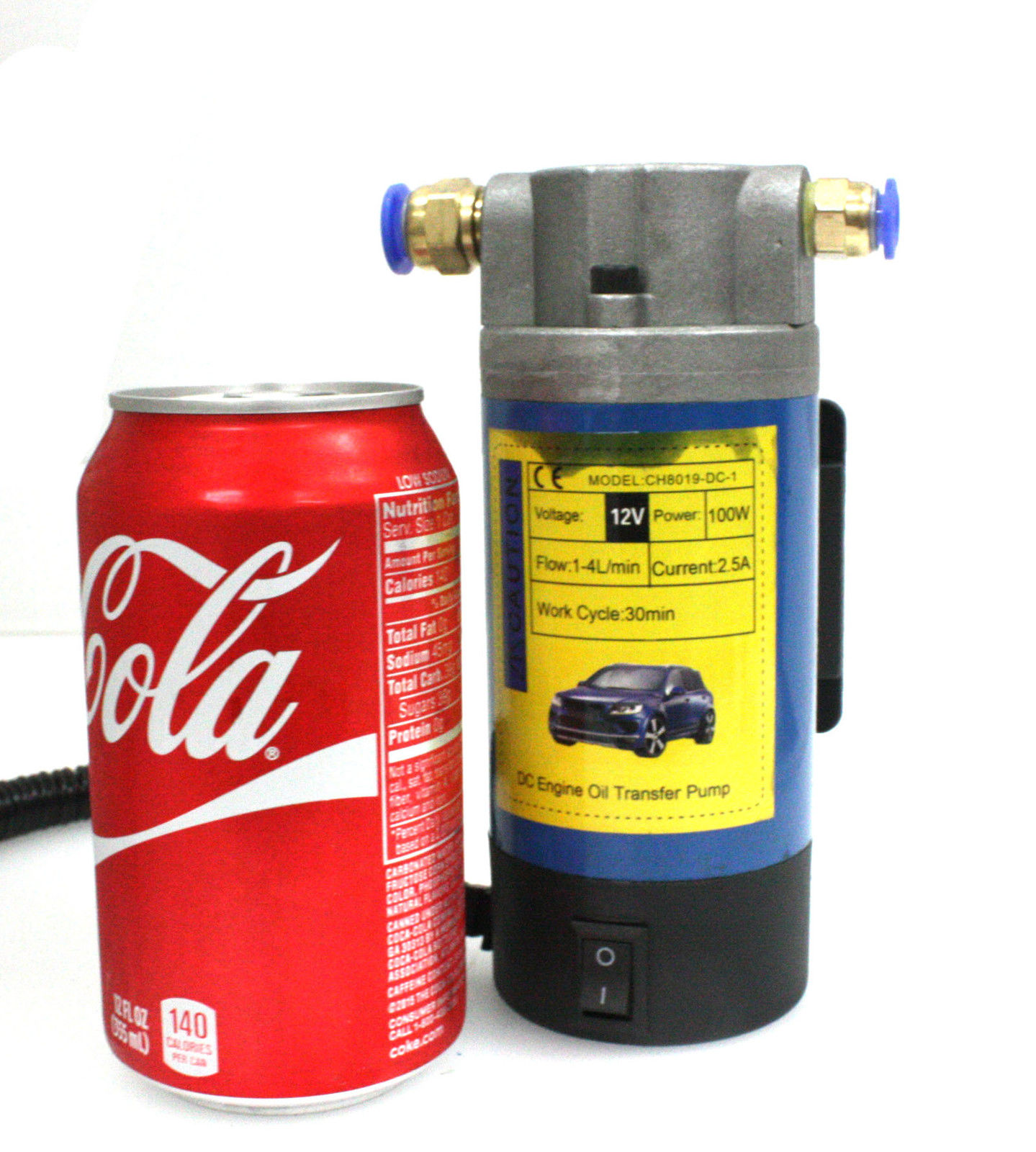 Miniature 12V Petrol Oil Fluid Extractor Pump For Transfer Engine Vacuum w/Hoses NEW,Jikkolumlukka 