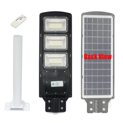 Outdoor Commercial 90W LED Solar Street Light IP67 Dusk to Dawn PIR ...