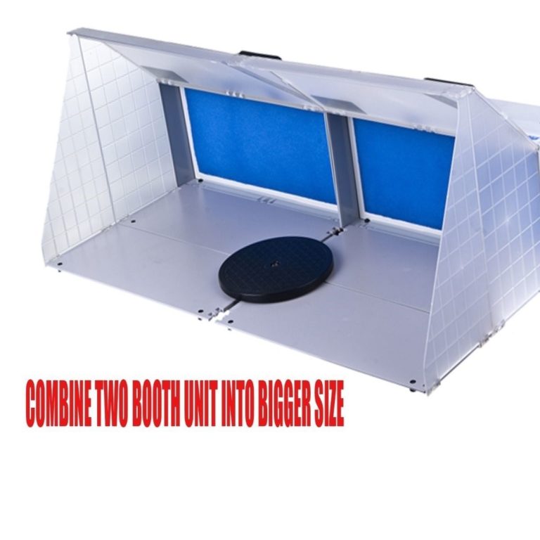 Portable Hobby Art Airbrush Paint Spray Booth Kit W/ Exhaust Filter