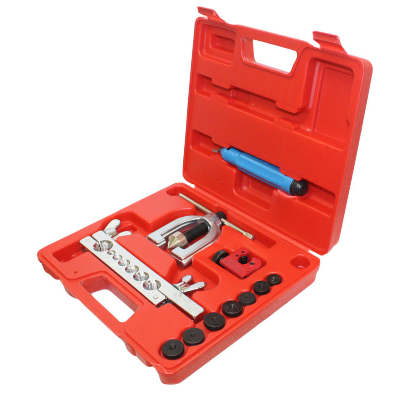 SAE / Metric Double Flaring Brake Line Tool Kit with Mini Pipe Cutter Car Truck EconoSuperStore