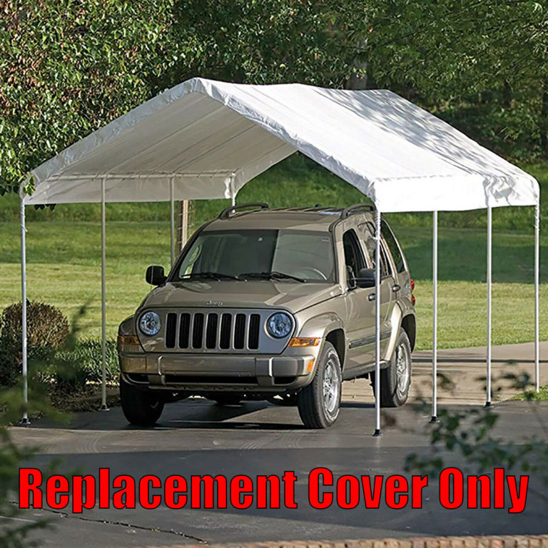 10 x 20 feet Roof Top Cover White Tarp for Replacement Outdoor Canopy ...