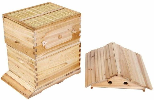 7pcs Auto Flowing Honey Hive Beehive Frames & Beekeeping Brood Cedarwood Box Set - Image 7