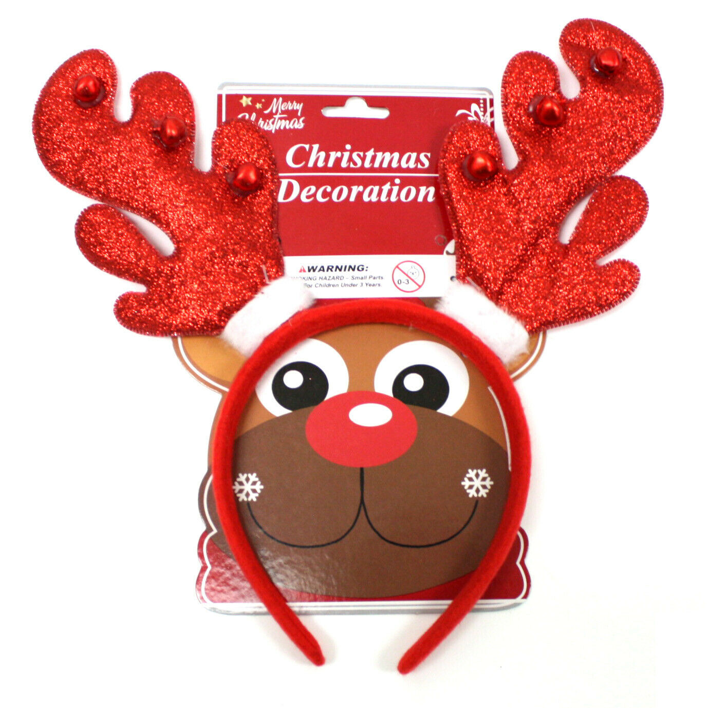 Lot 10 Red Glitter Reindeer Headband Bells Christmas Holiday Antler Costume – EconoSuperStore