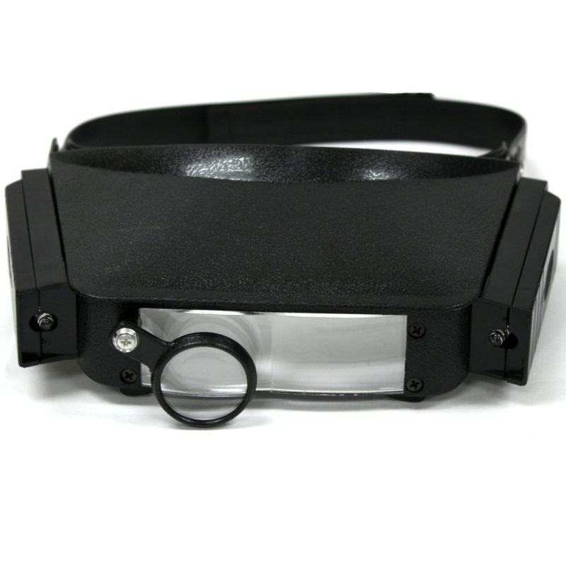 Wearable LED Magnifier Glasses Magnifying Glass Lens with Light