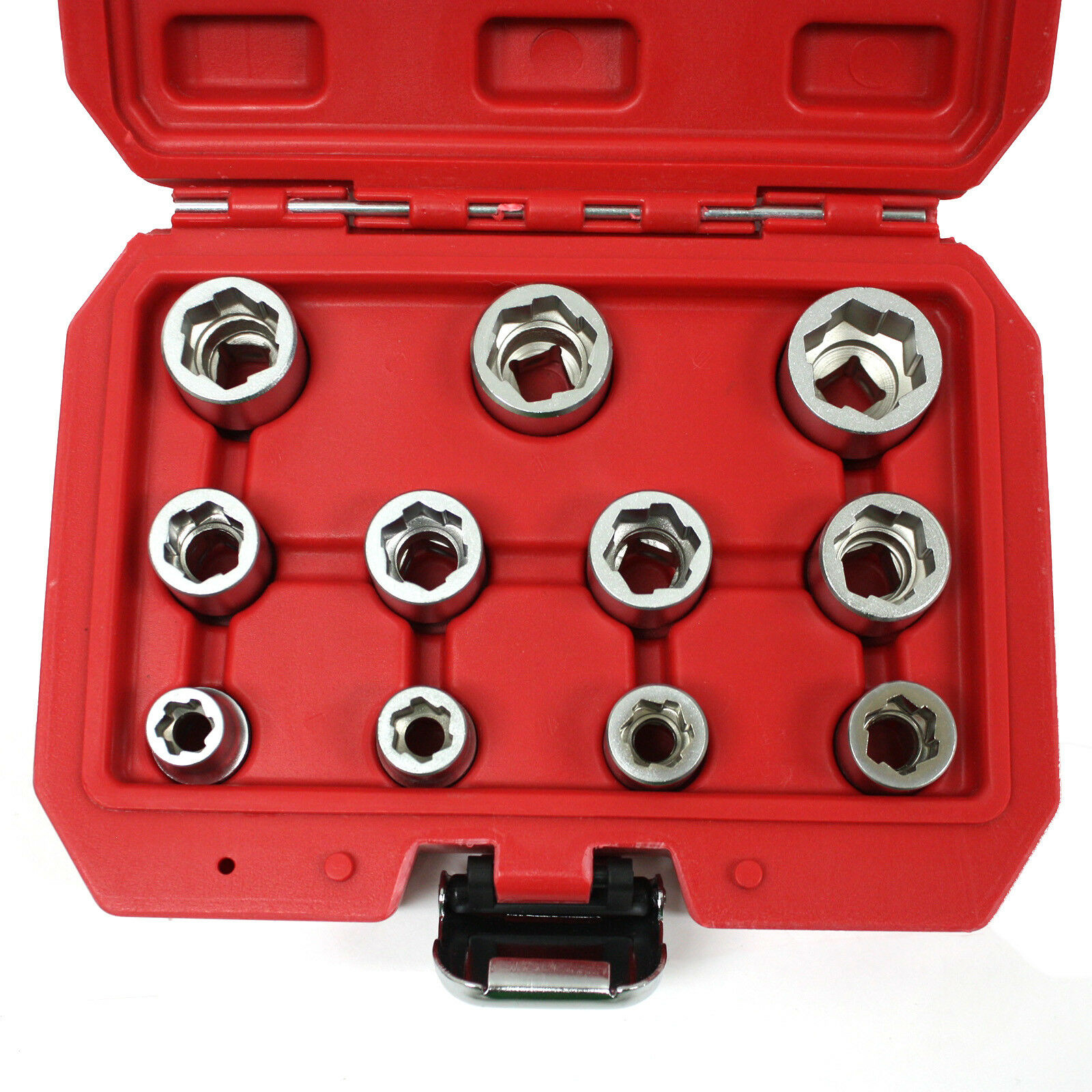 10pcs Nut Remover,Bolt Extractor Set 9-19mm Damaged Nut Stud Extractor Bolt Remover Locking,11pcs Grip Socket