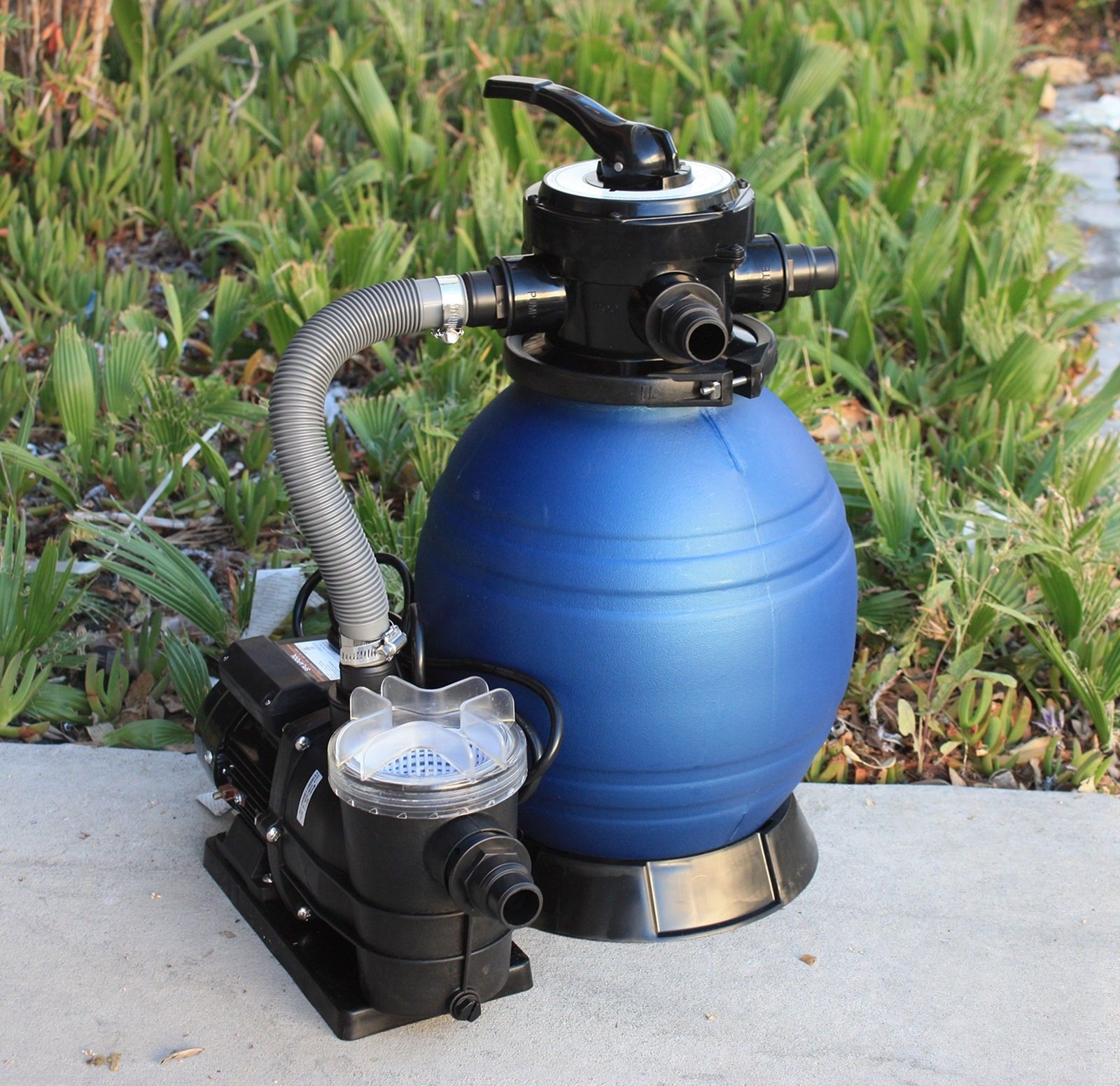 12 Sand Filter W Water Pump 2400GPH 4Above Ground Swimming Pool Soft 