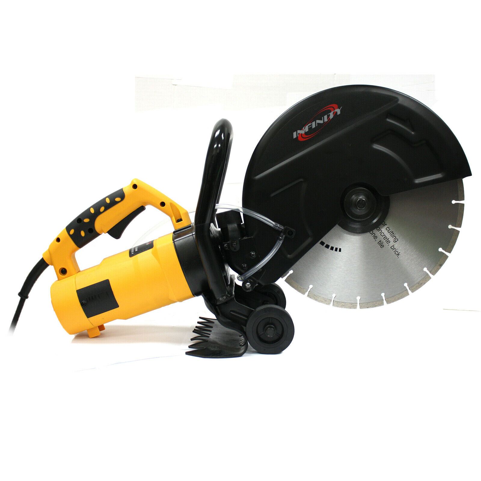 Iglobalbuy Portable 14" Concrete Saw 3200W Corded Electric Cutter 4100 RPM w Water Pump ＆ Blade - 3