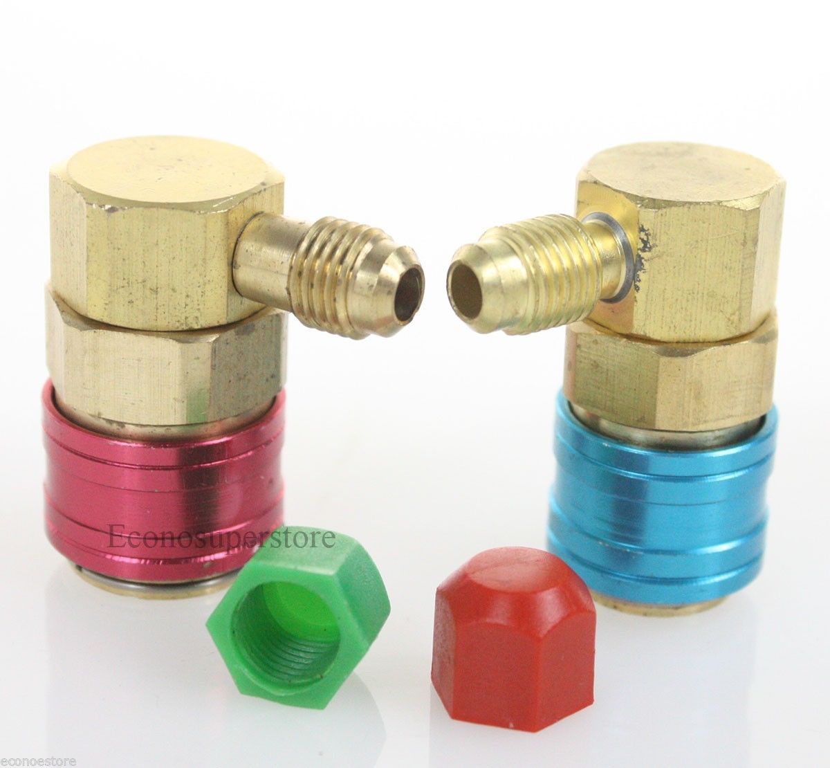 Sairis New High and Low Quick Coupler Connector Adapter R134A Conversion QC-15 Set Auto Car Free shipping blue&red 