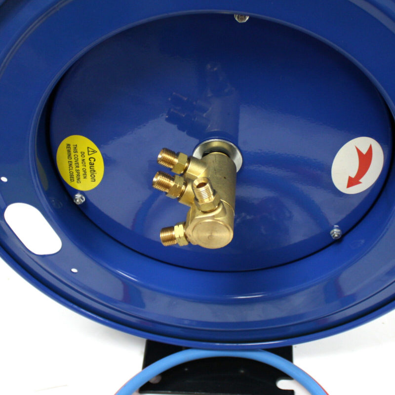 Automatic Retractable Twin Hose Reel for 50ft Oxygen Acetylene Welding