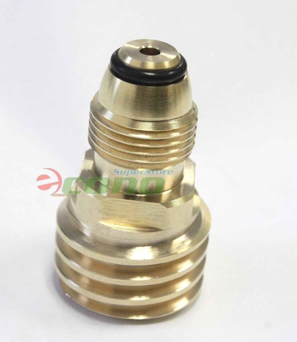 Converts Propane LP TANK POL service valve to QCC Outlet Brass Adapter CYN 