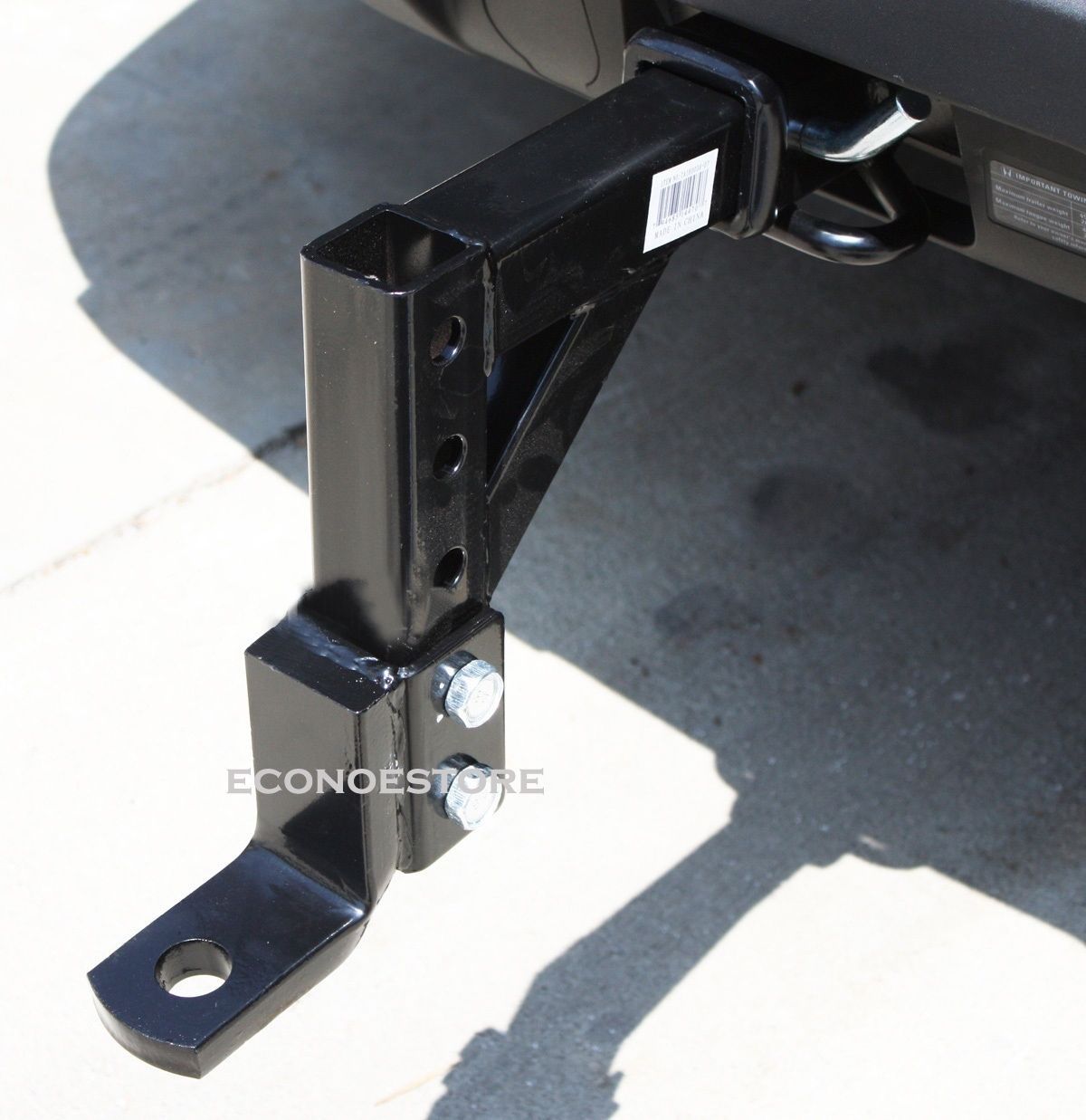 10" Adjustable 4 Level Trailer Drop Hitch Ball Mount Tow for 2" Trailer Receiver 