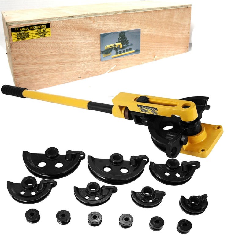 Pipe Tube Bender 3/8 to 1 Inch 1025mm Manual Tube Bender w/ 7 Dies
