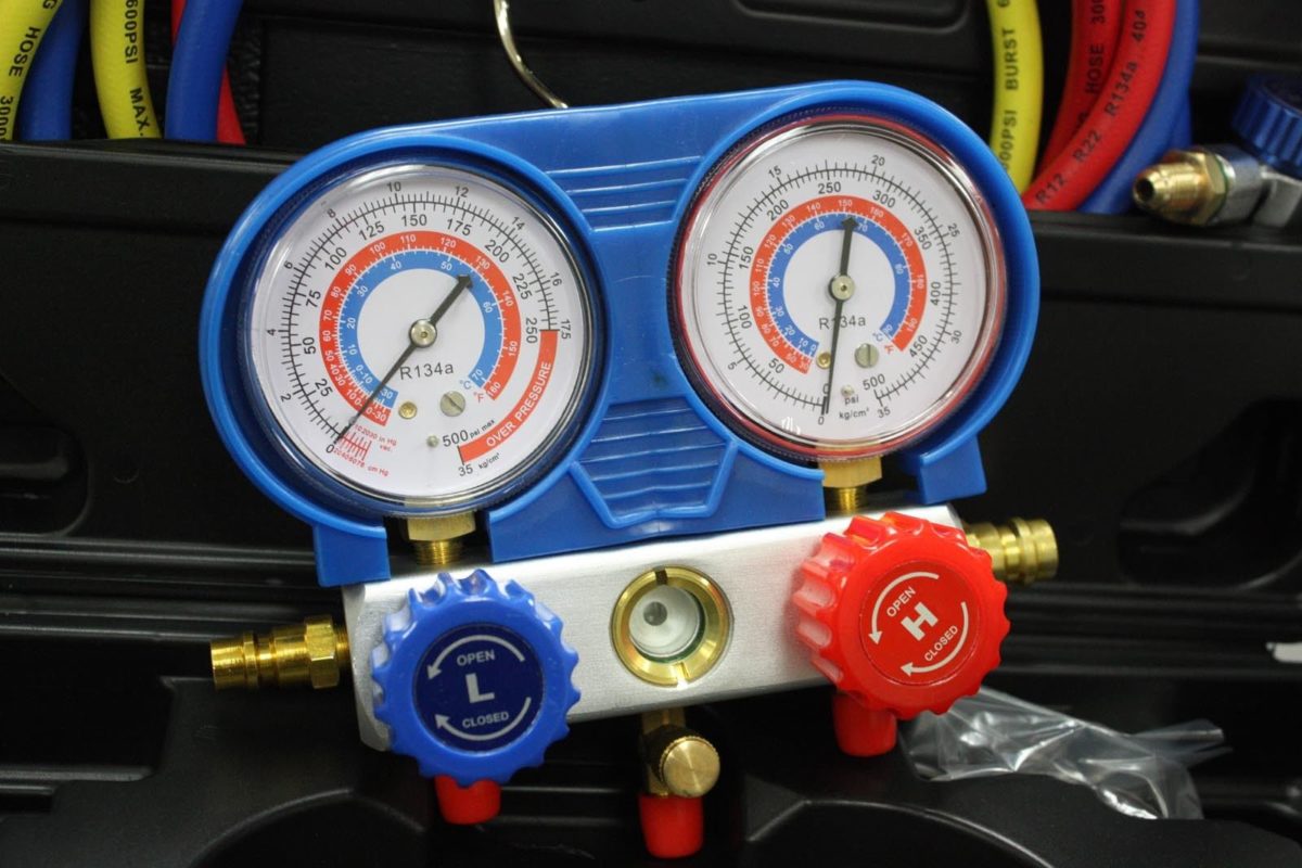 R134A A/C REFRIGERANT DIAGNOSTIC TESTING CHARGING MANIFOLD GAUGE HVAC ...