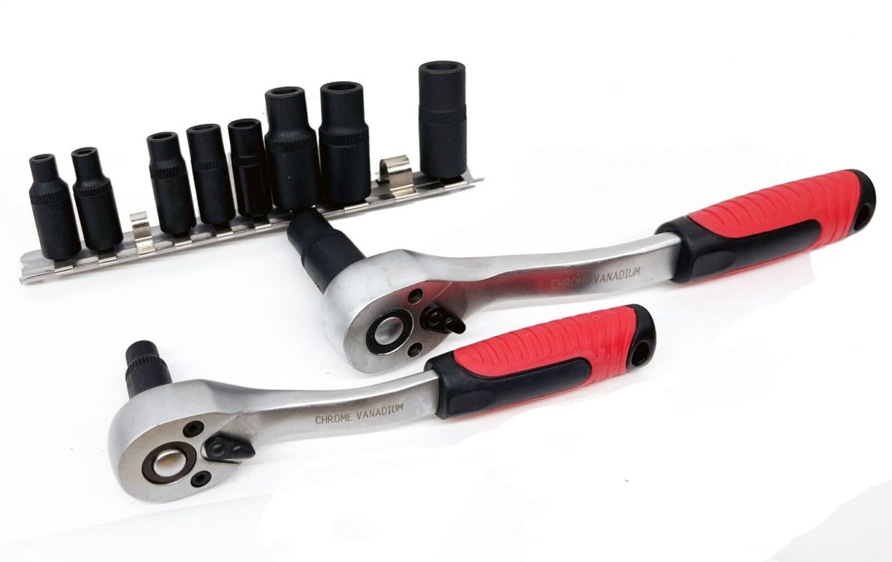 Thread Repair Tap Socket Set Holder Square Sockets 1/4 & 3/8 Dr. Offset ...