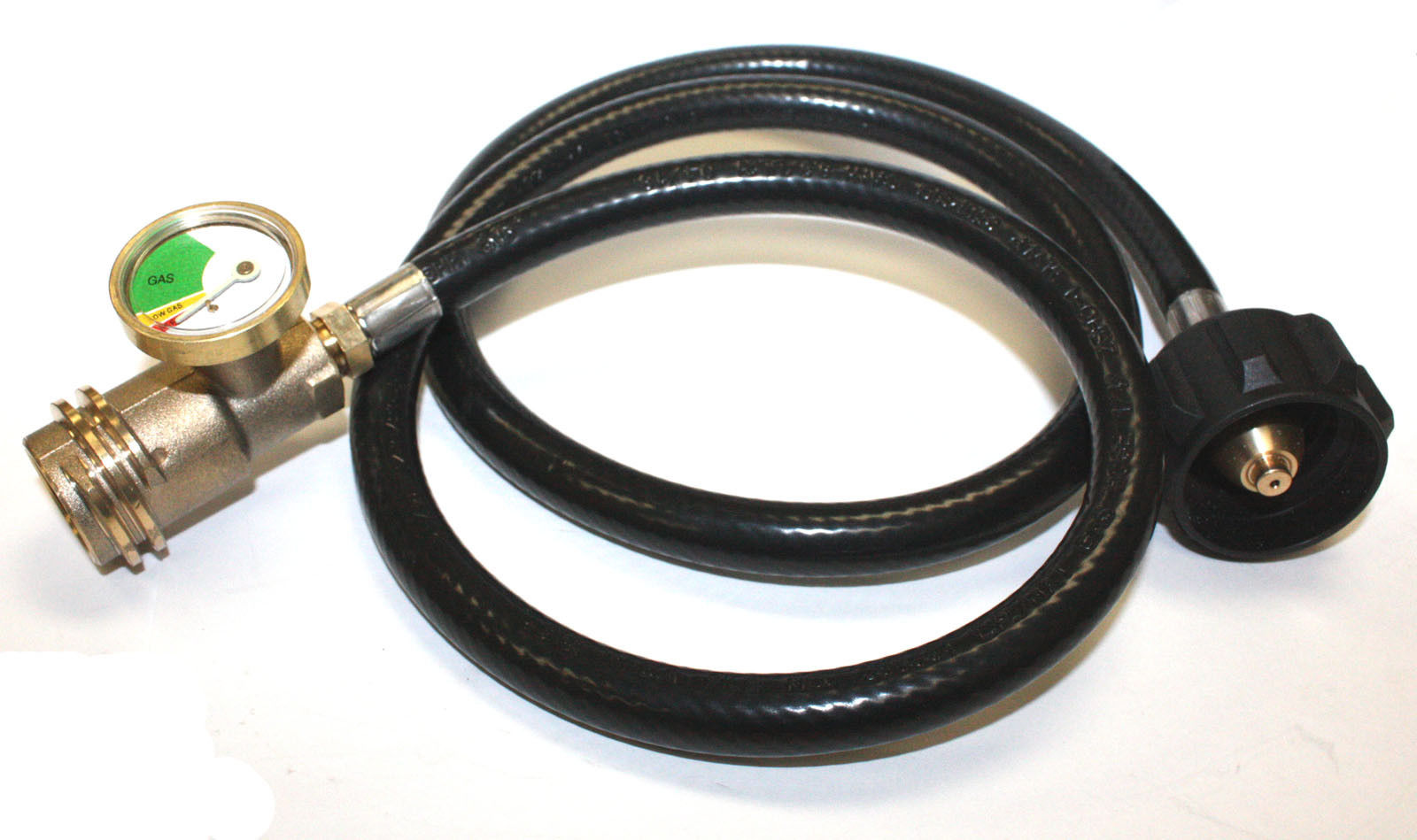 High Pressure Gas Regulator And Hose For L.P Grill RV Propane 4ft 1/8 MNPT Pipe 