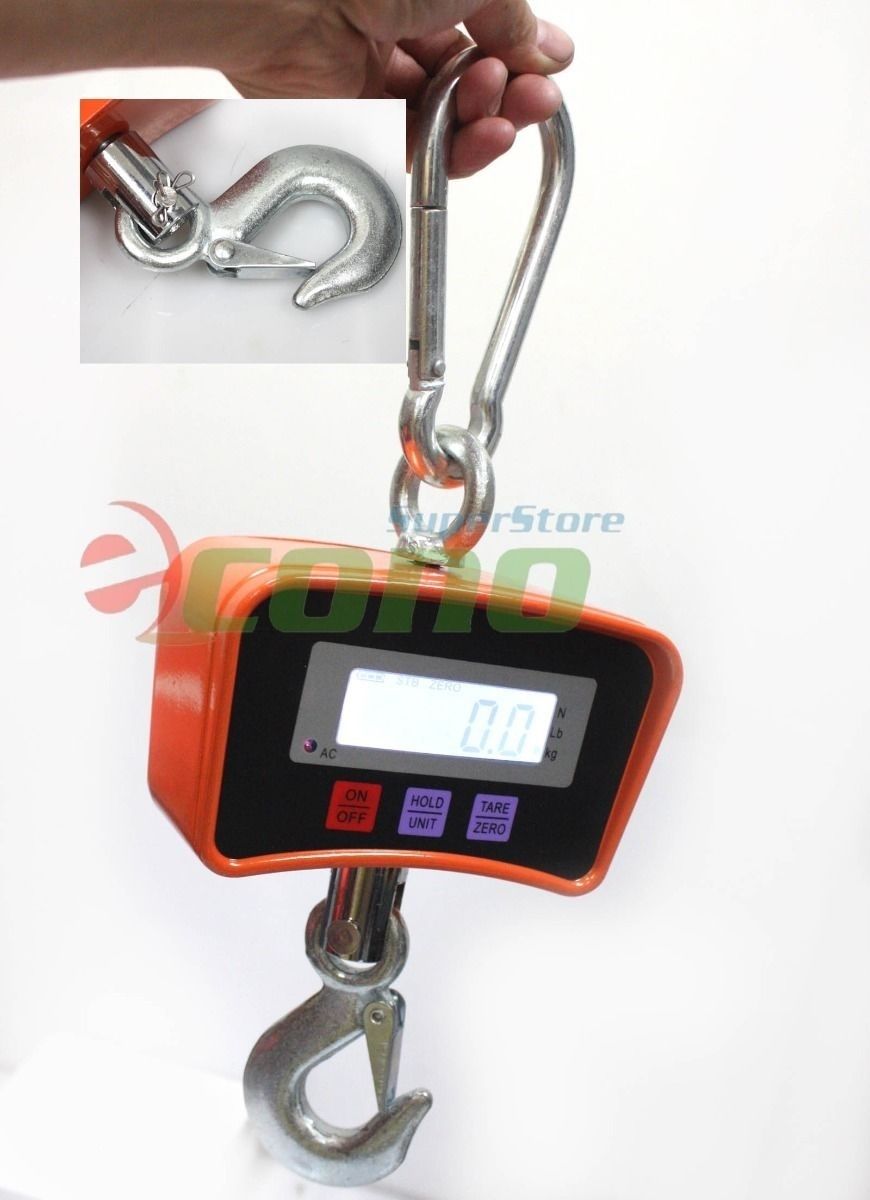 Digital Hanging Scale Professional Crane Scale 500kg//1100lbs LED LCD Display Heavy Duty Industrial Smart Measuring Tool for Factory.Hunting.Fishing.Farm by Modern Step