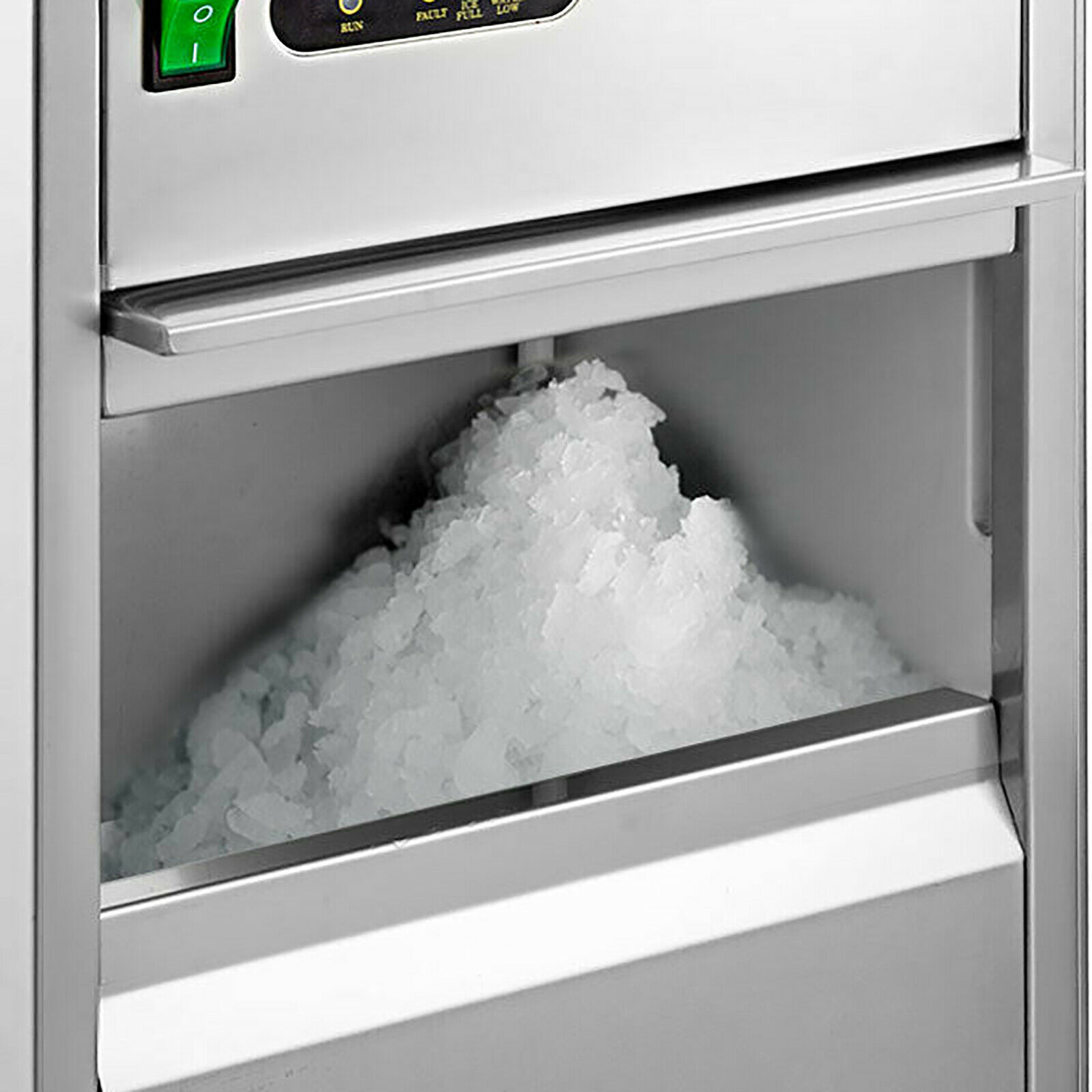 55lb Snow Flake Ice Maker Machine Stainless Steel Counter Top Granular Size  – EconoSuperStore