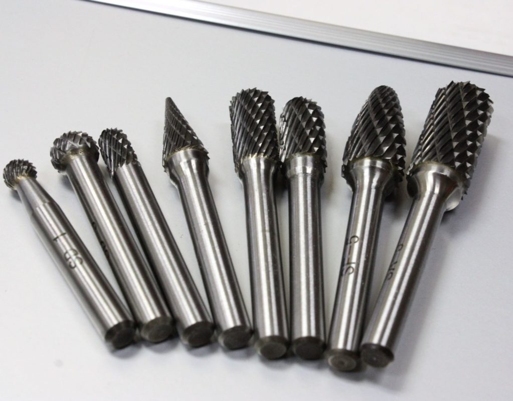 8pcs Double Cut Carbide Rotary Burr Set With Aluminum Case 1/4" Shank ...