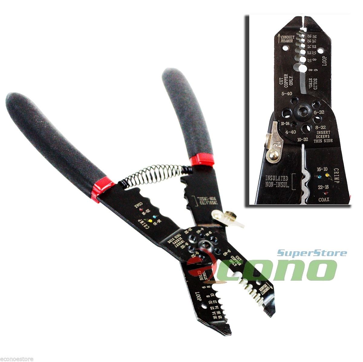 thumbnail image 2 of 9-in-1 Pro Stripper & Crimping Pliers – AWG 8-18, Copper & Steel Wire 2 of 6