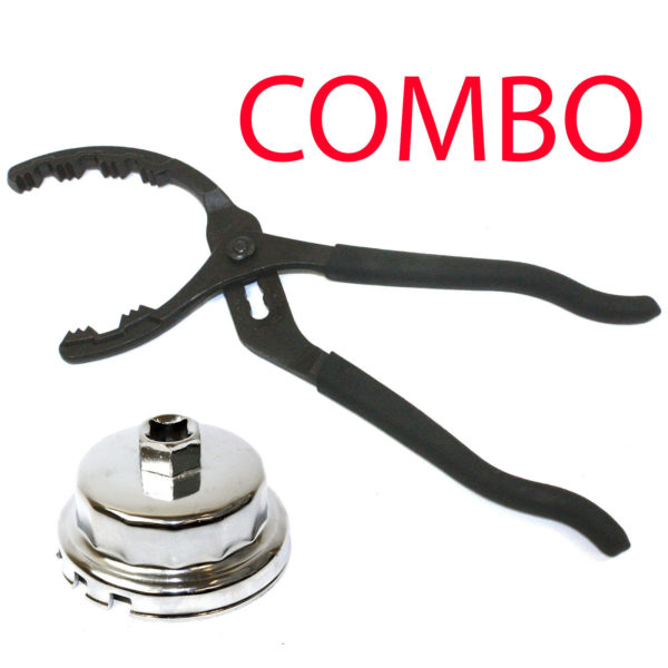 COMBO 14" Adjustable Oil Filter Removal Pliers & Wrench Socket for Toyota Lexus