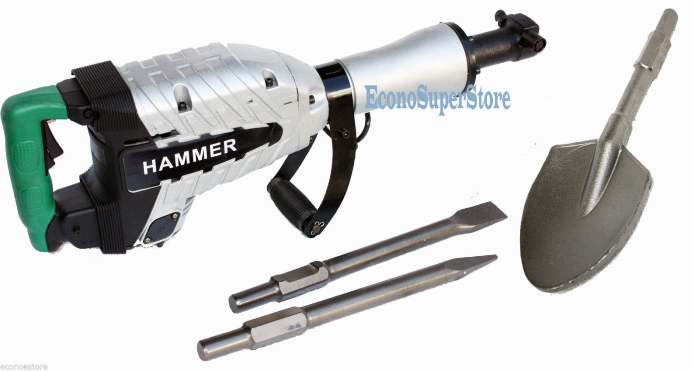 Hd 1500w Demolition Breaker Jack Hammer Concrete Spade Scoope Shovel