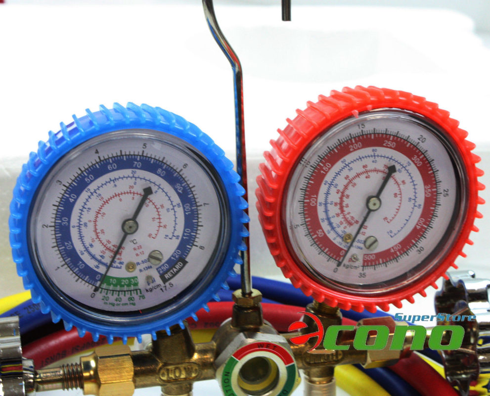 R22 R12 R134A R502 A/C Diagnostic Service Manifold Gauges Set