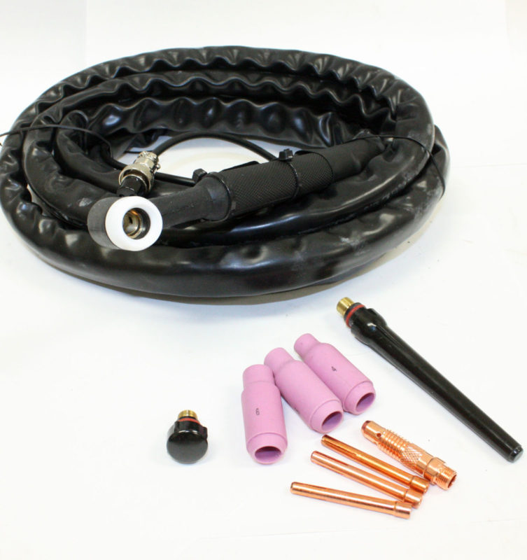 WP17 TIG Welding Torch Cable Set 150A 4M 2 pin connection Valve Head